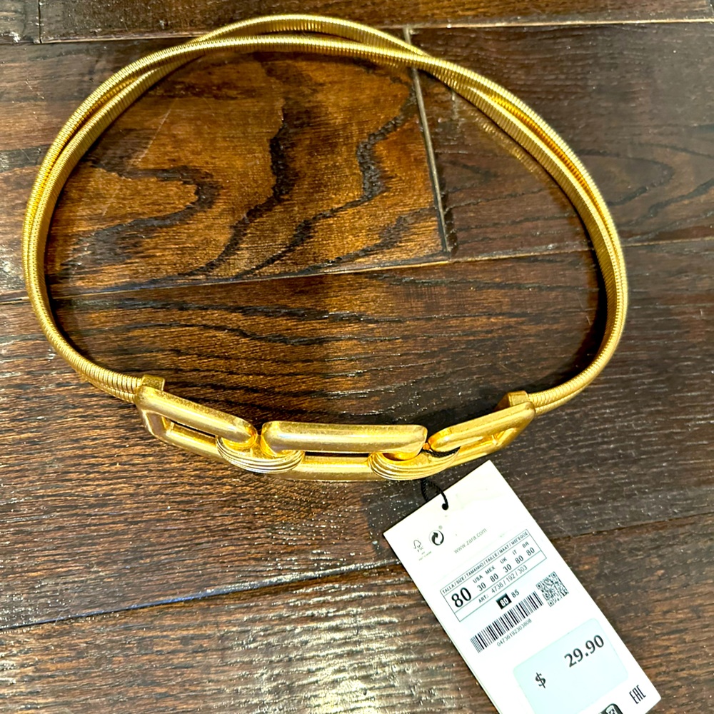 Gold Zara belt
